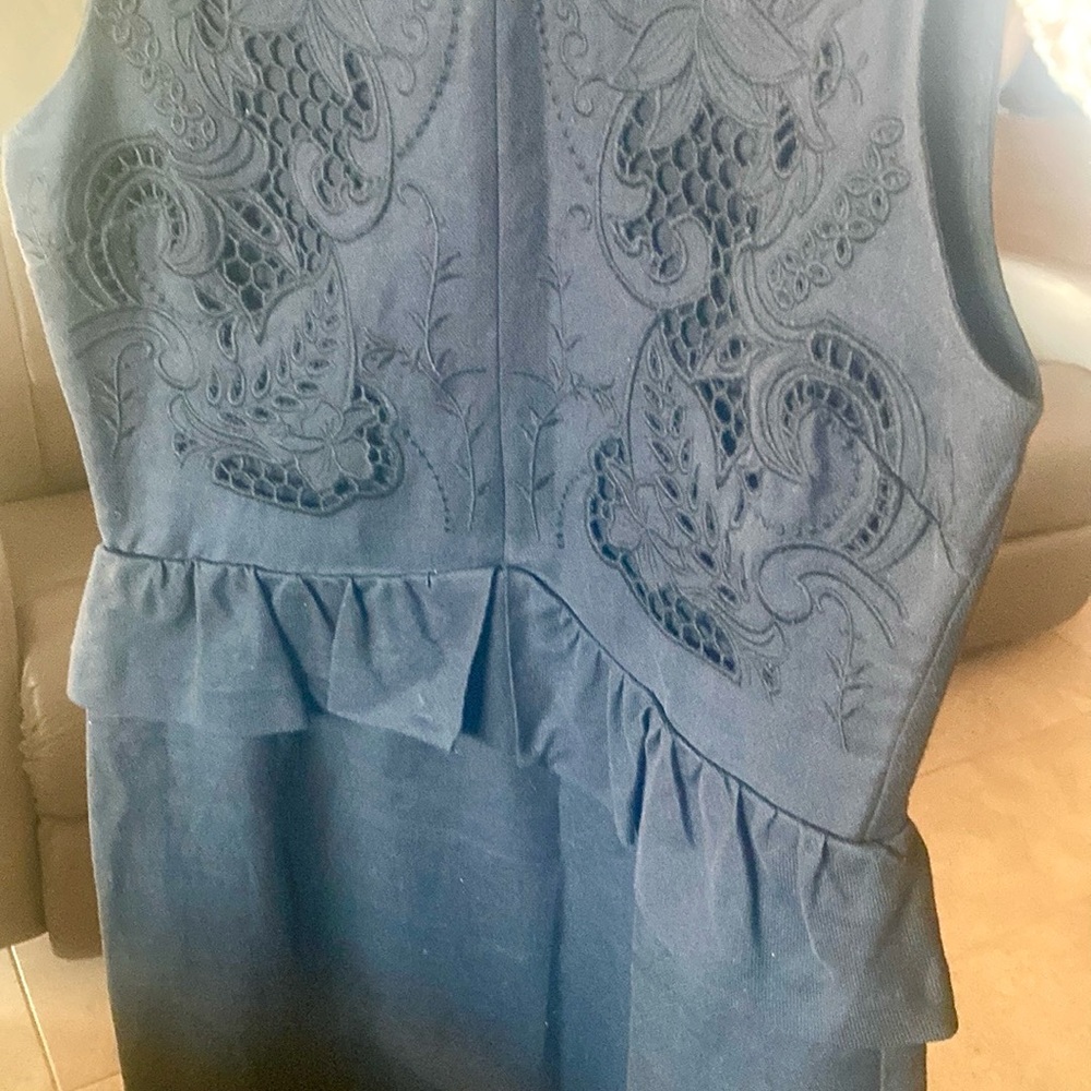 Sandro Black Ruffled Sheath Dress for Cocktail